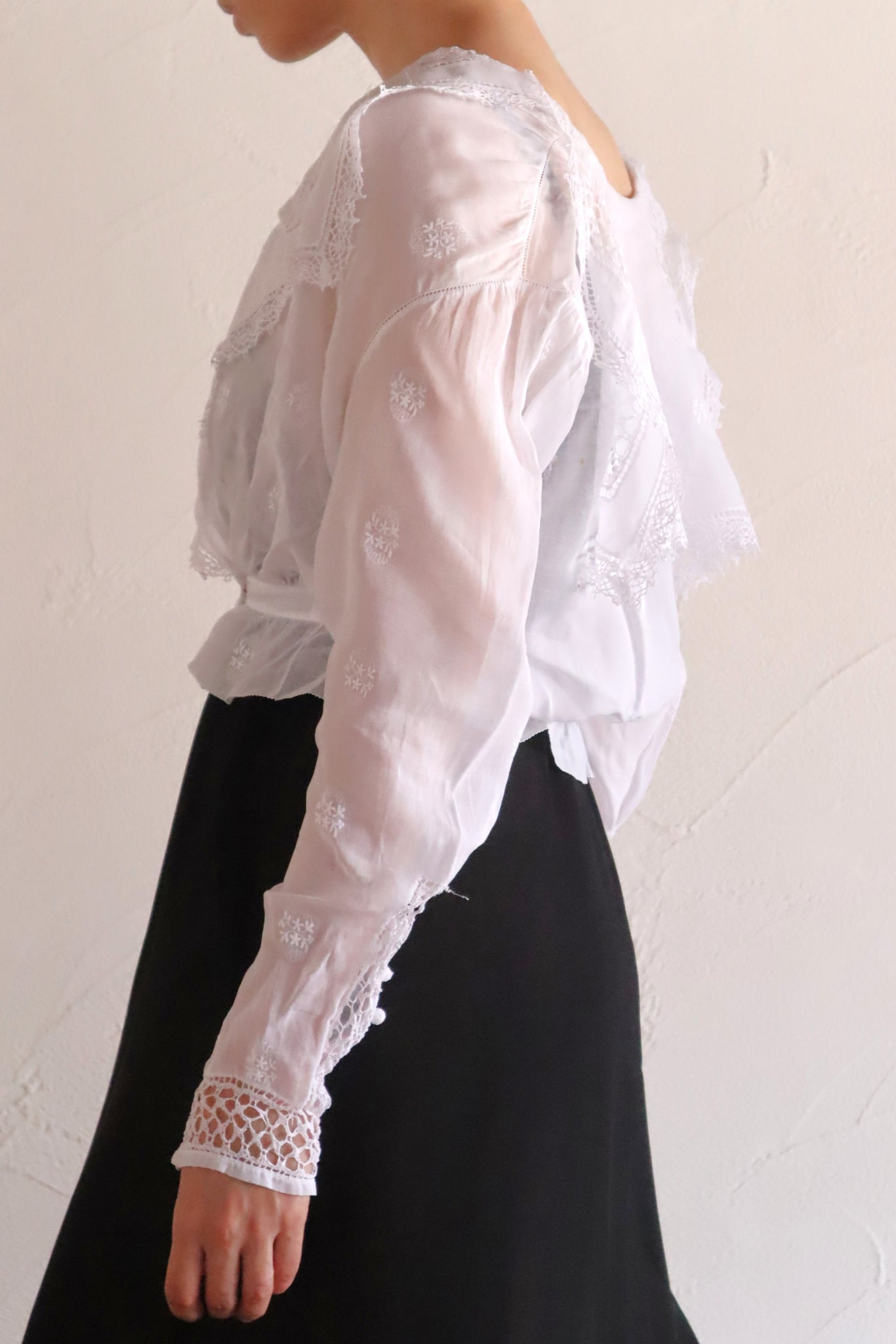 1910s Sailor Collar Sheer Blouse