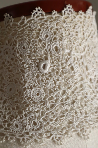 1900s–1910s Irish Crochet Lace Jabot