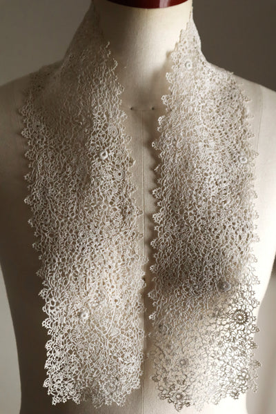 1900s–1910s Irish Crochet Lace Jabot