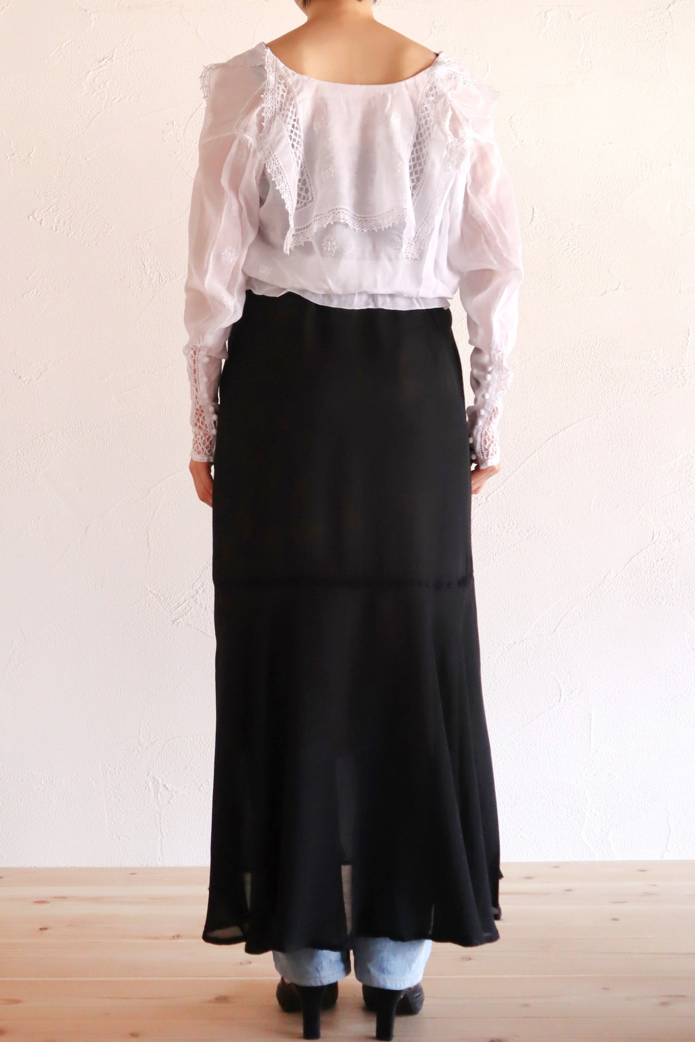 1910s Sailor Collar Sheer Blouse