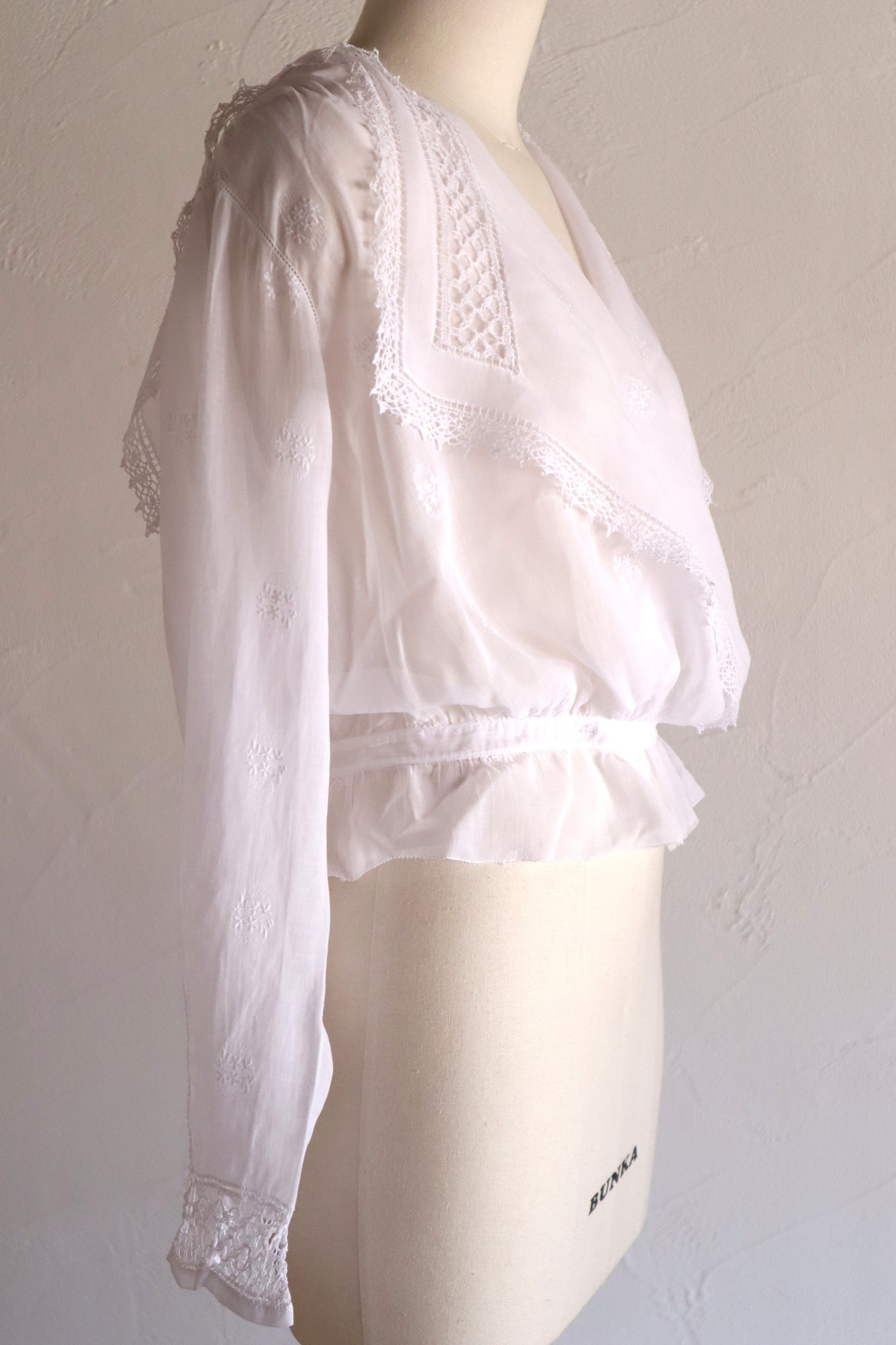 1910s Sailor Collar Sheer Blouse