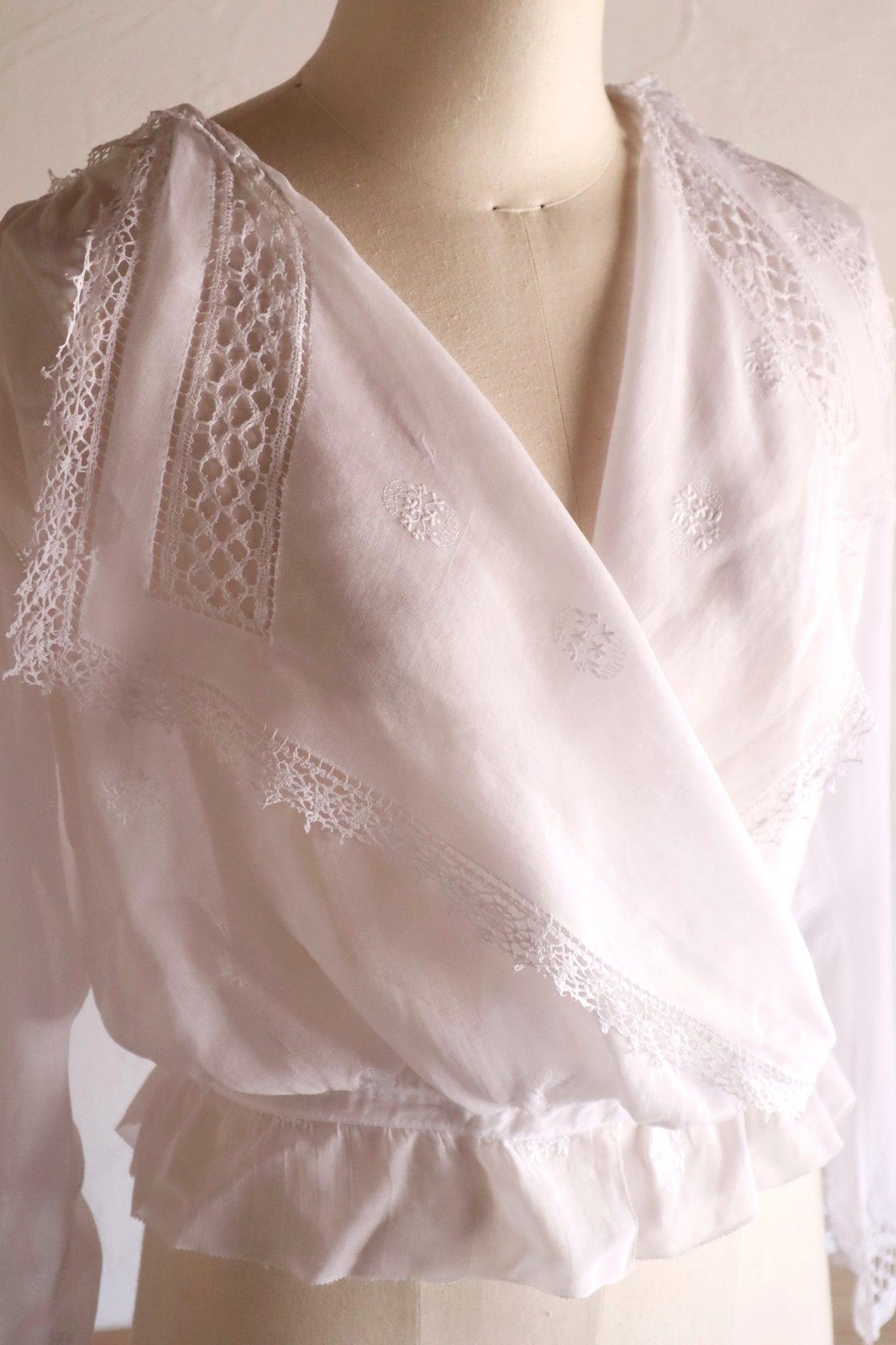 1910s Sailor Collar Sheer Blouse