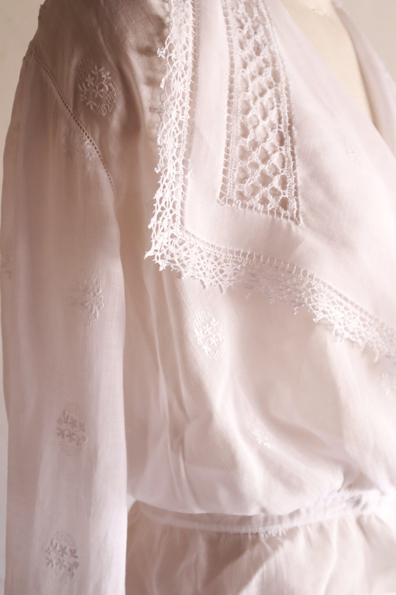 1910s Sailor Collar Sheer Blouse