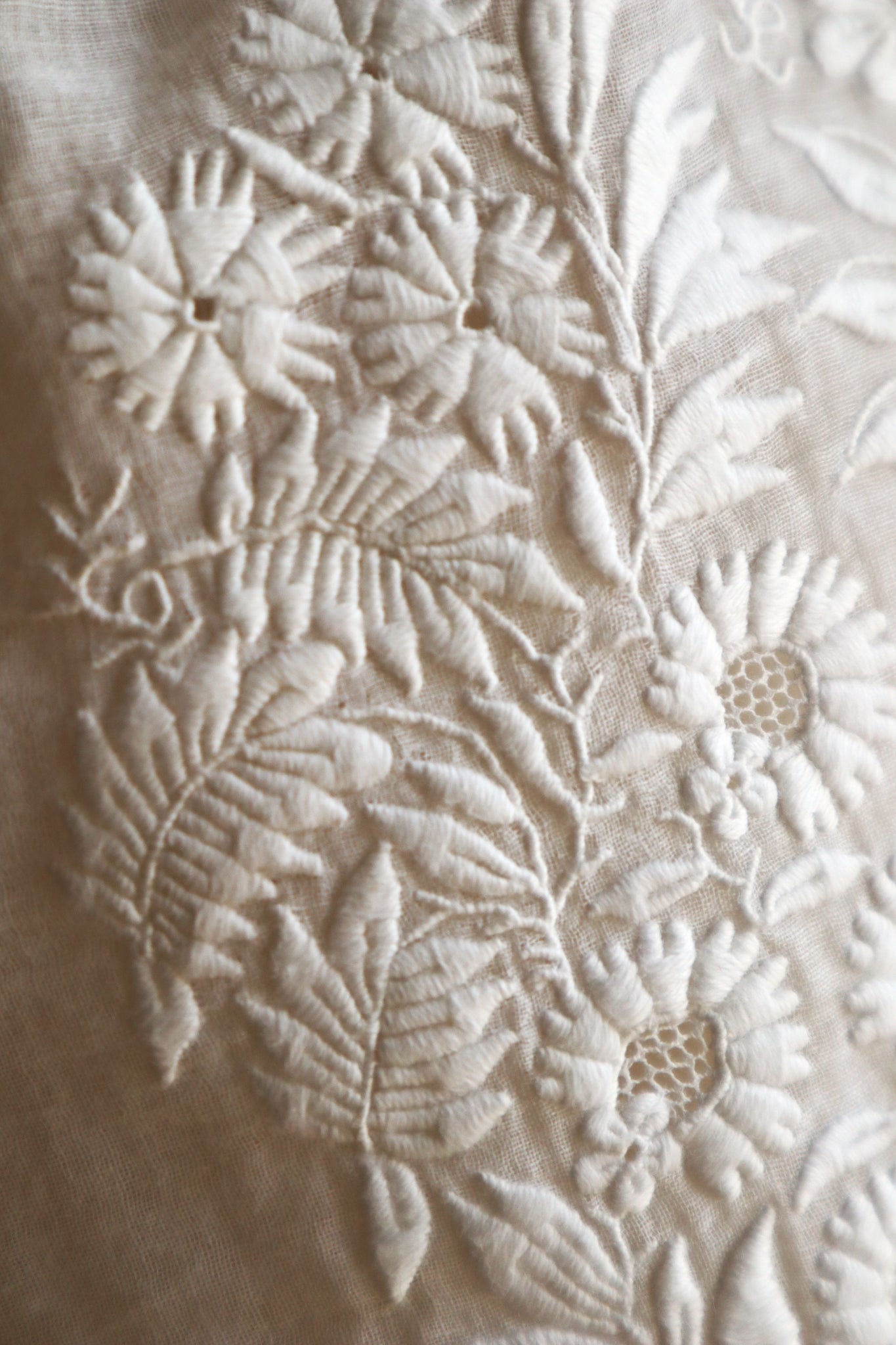 Handcrafted Corset Cover with Antique French Embroidered Floral
