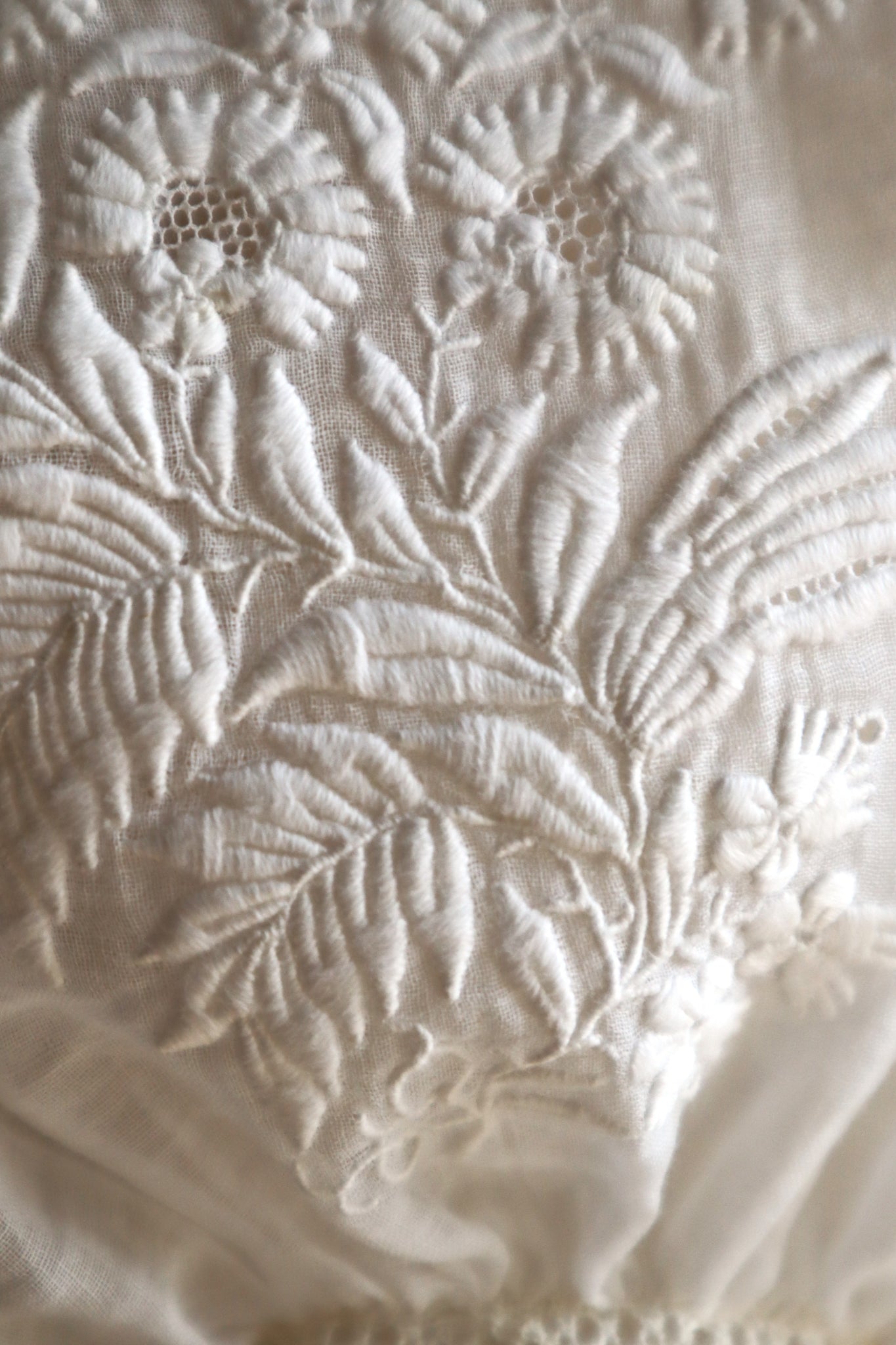 Handcrafted Corset Cover with Antique French Embroidered Floral