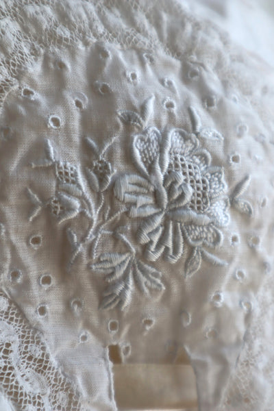 1900s Edwardian Embroidered Corset Cover