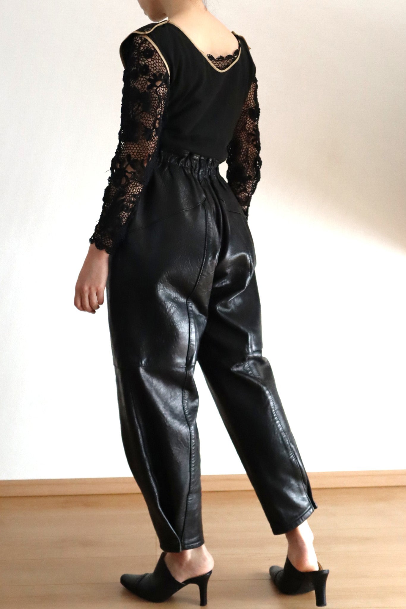 80s Soft Lamb Leather Pants