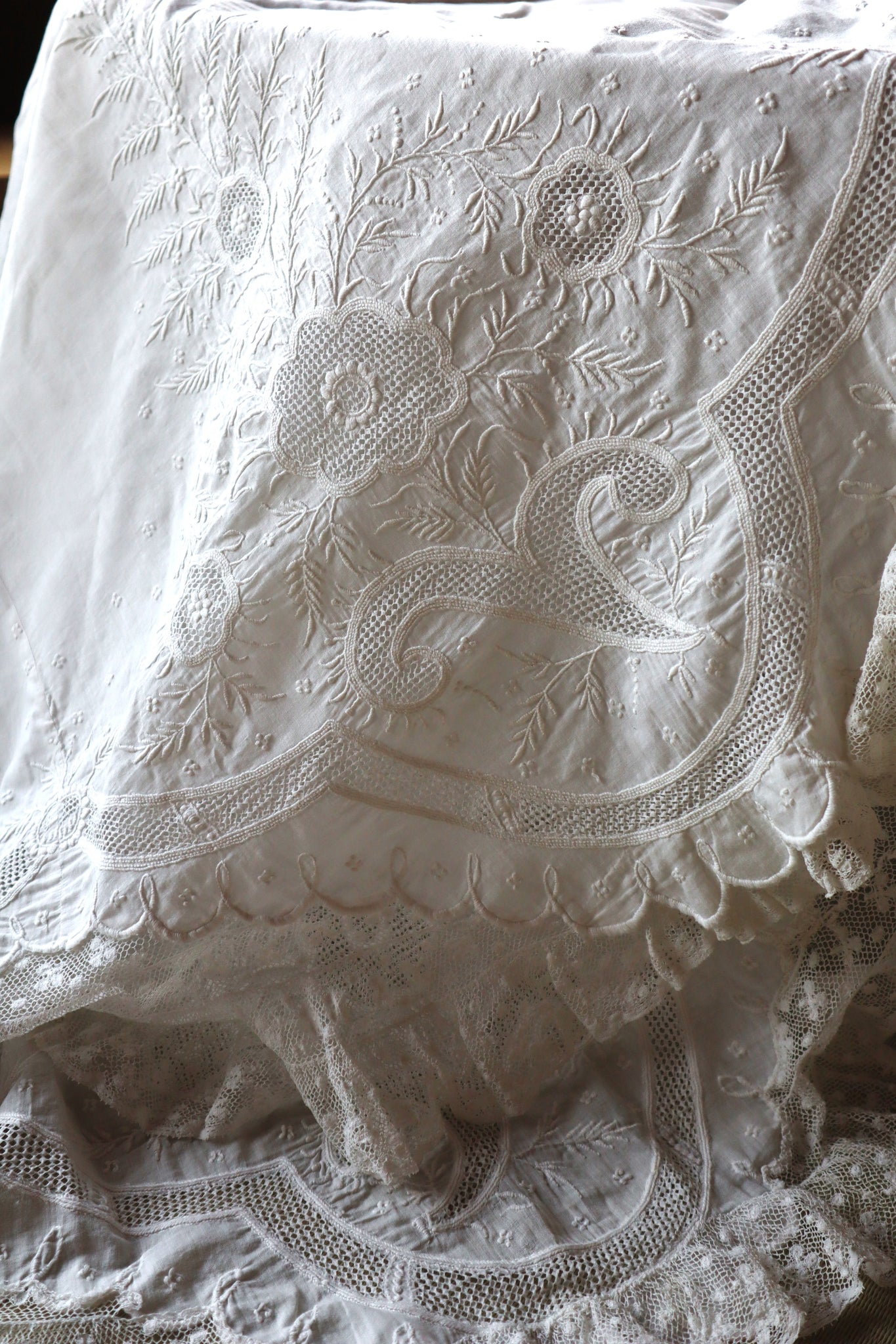 19th Hand Embroidery Skirt Cloth