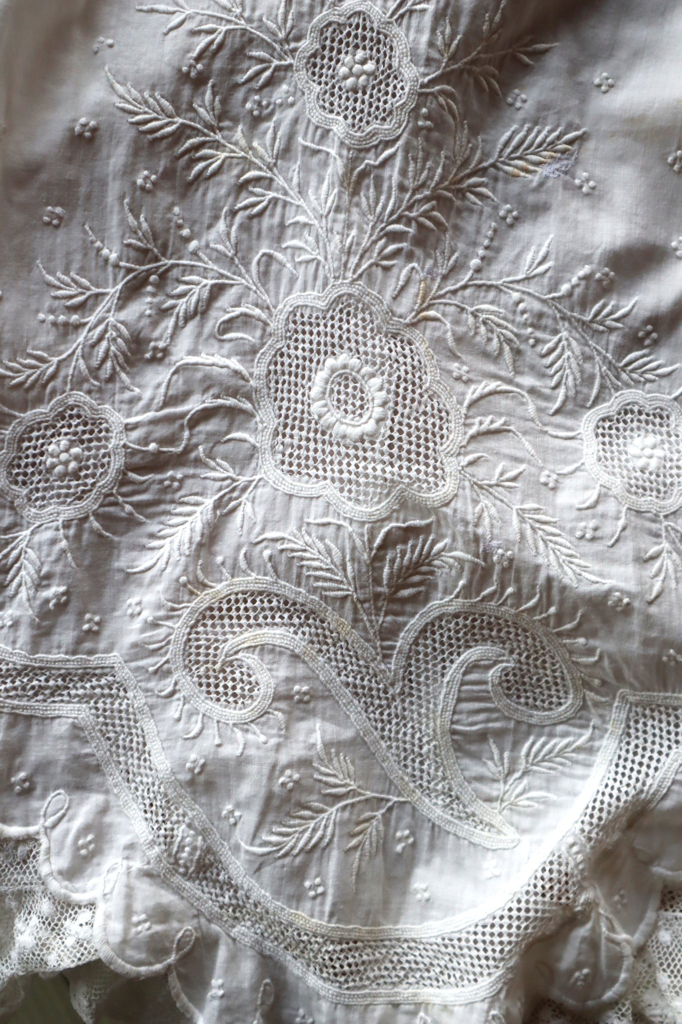 19th Hand Embroidery Skirt Cloth