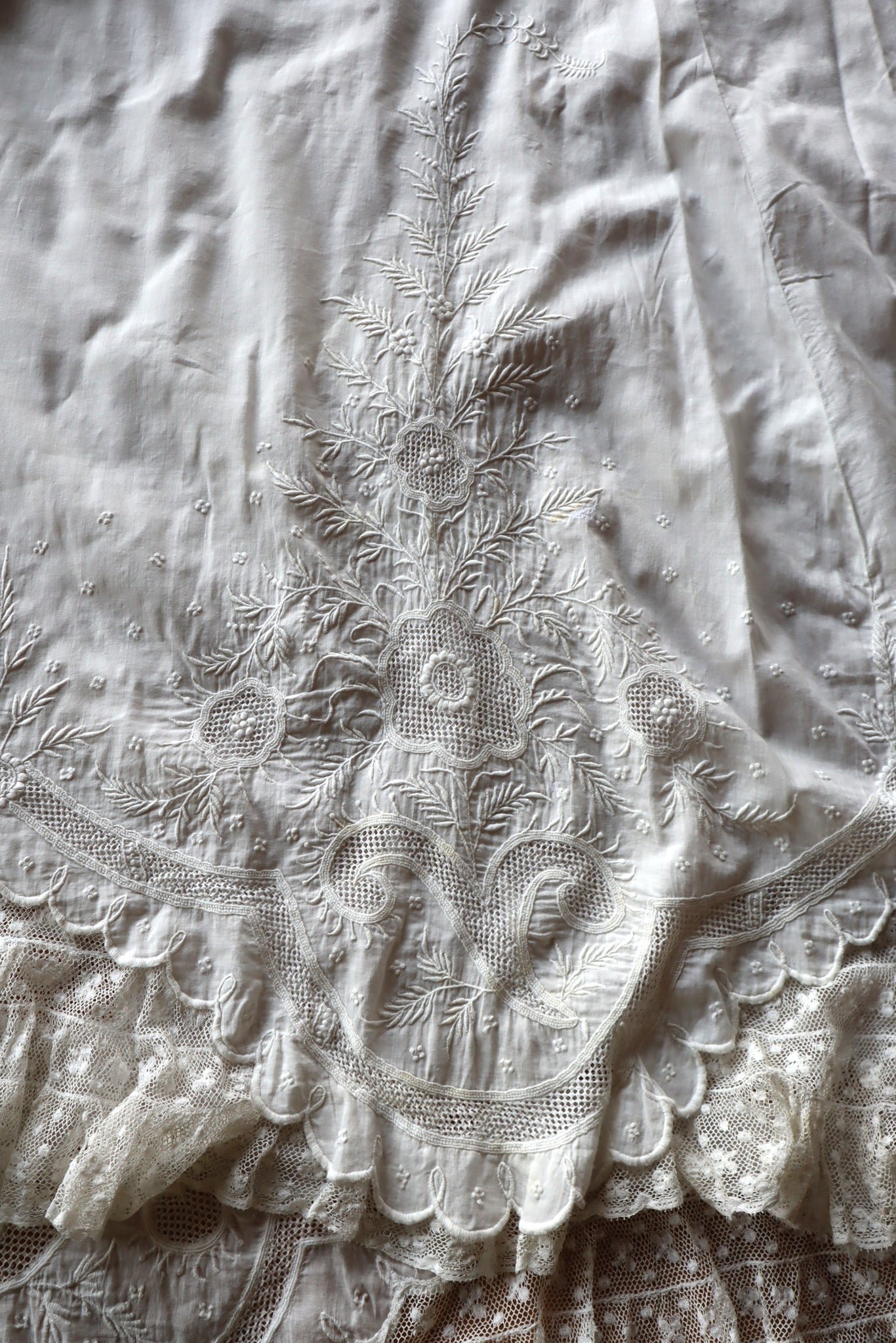 19th Hand Embroidery Skirt Cloth