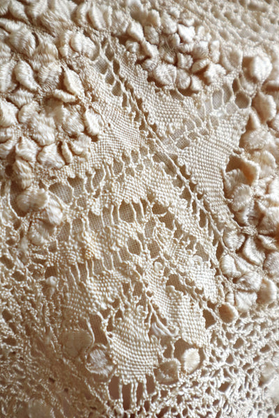 19th Century Silk Maltese Lace Collar