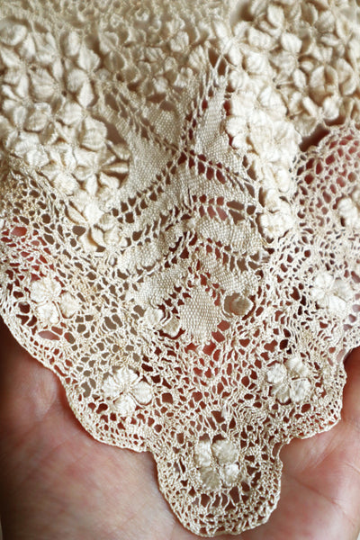 19th Century Silk Maltese Lace Collar