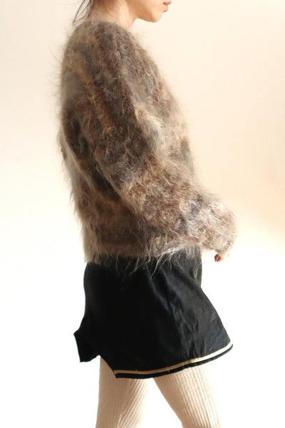 80s Hand Knit Long Haired Mohair Sweater