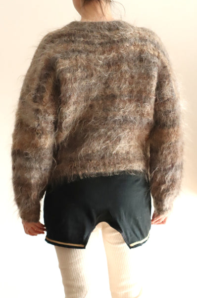 80s Hand Knit Long Haired Mohair Sweater