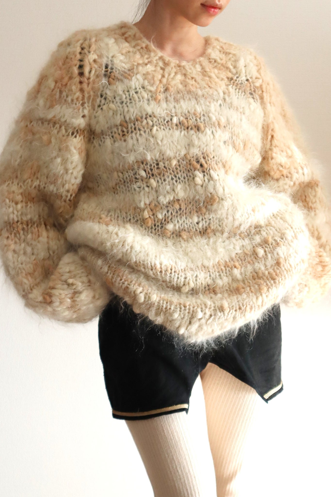 80s Chunky Mohair Knit Sweater