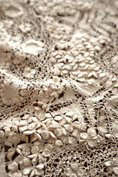 19th Century Silk Maltese Lace Collar