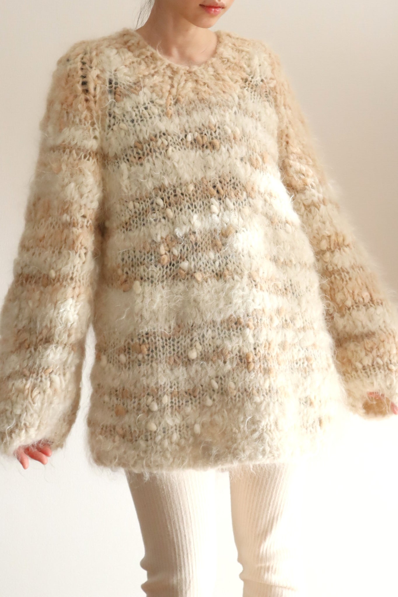 80s Chunky Mohair Knit Sweater