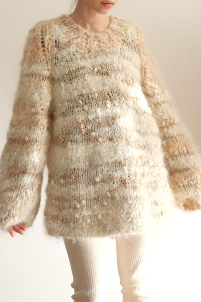 80s Chunky Mohair Knit Sweater