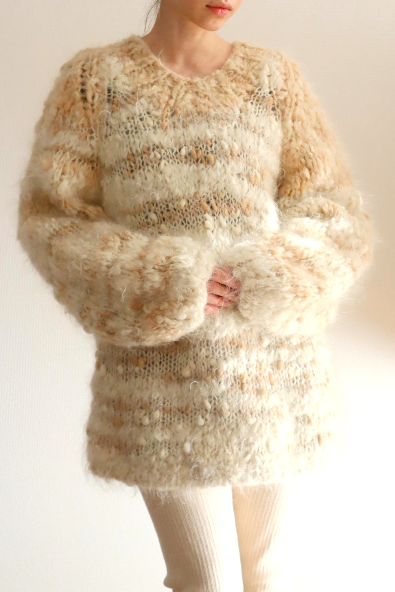 80s Chunky Mohair Knit Sweater