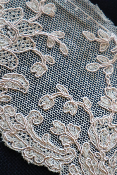 1920s~1930s Unused Beige Alencon Lace