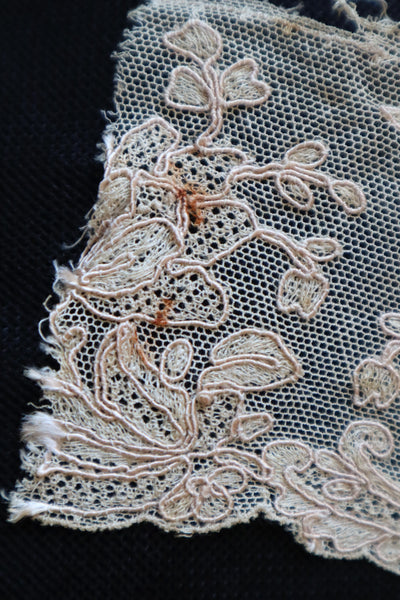 1920s~1930s Unused Beige Alencon Lace