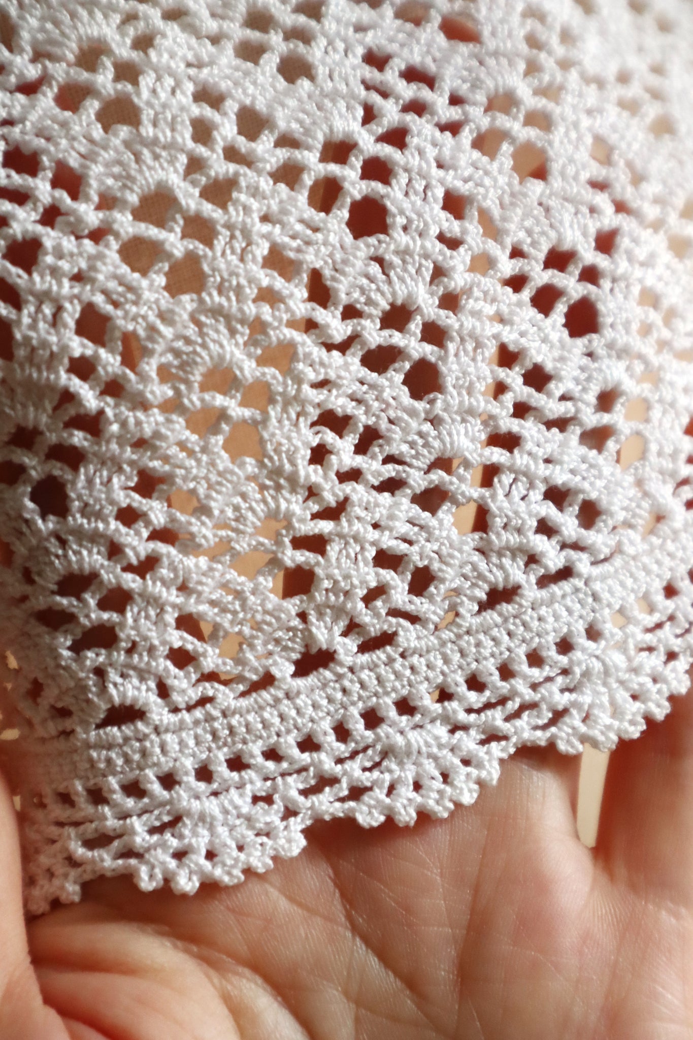 1920s Hand-Crocheted Cotton Sailor Collar Top