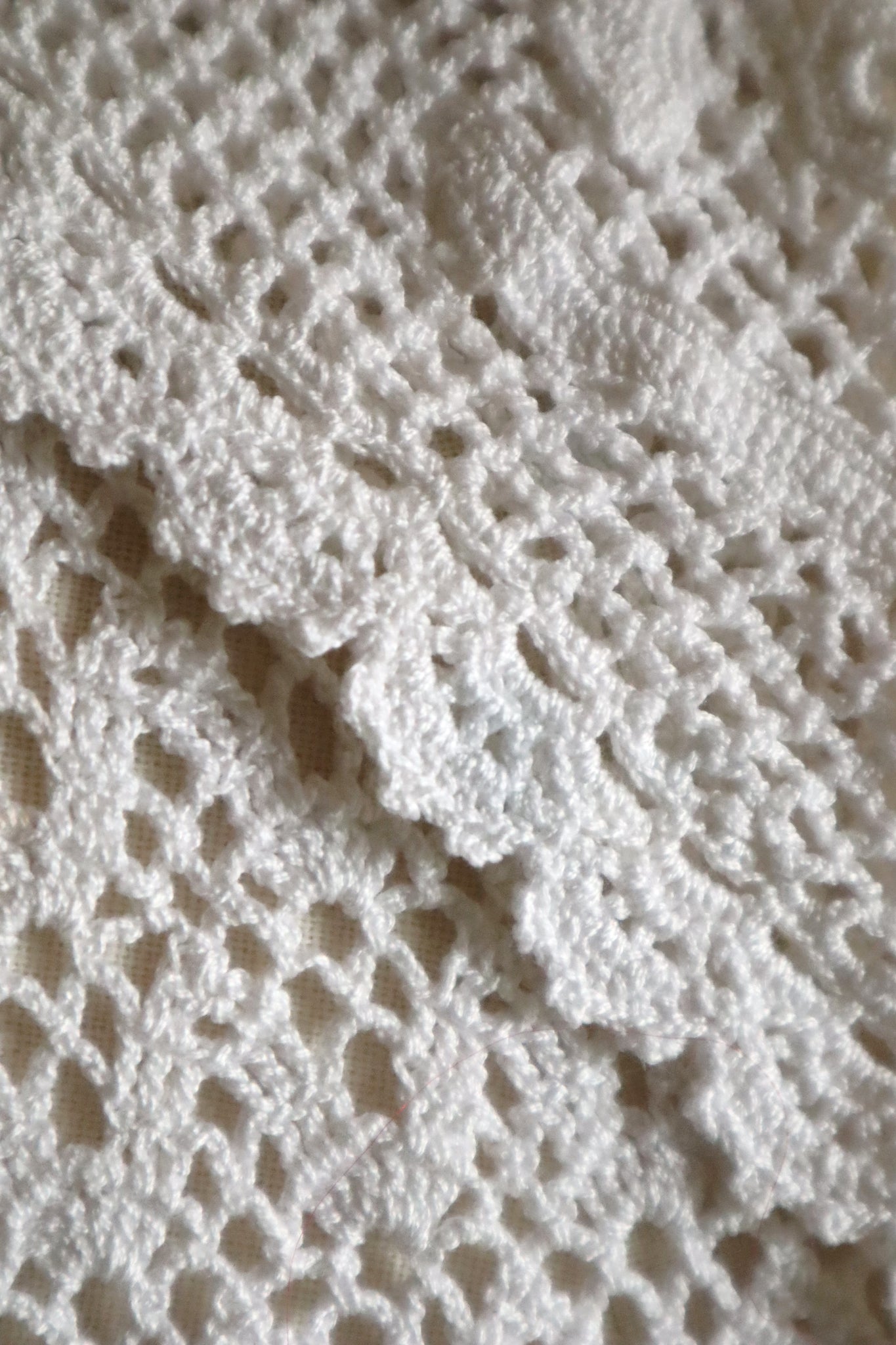 1920s Hand-Crocheted Cotton Sailor Collar Top