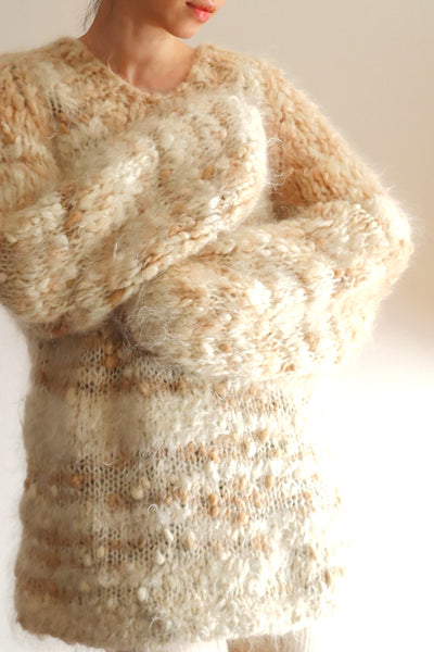 80s Chunky Mohair Knit Sweater