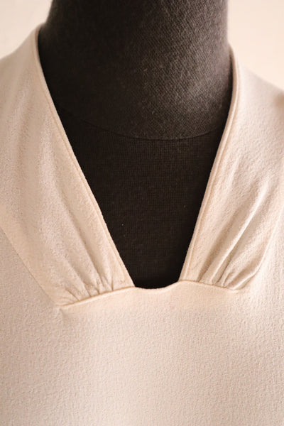 1930s French Crepe Wedding Dress