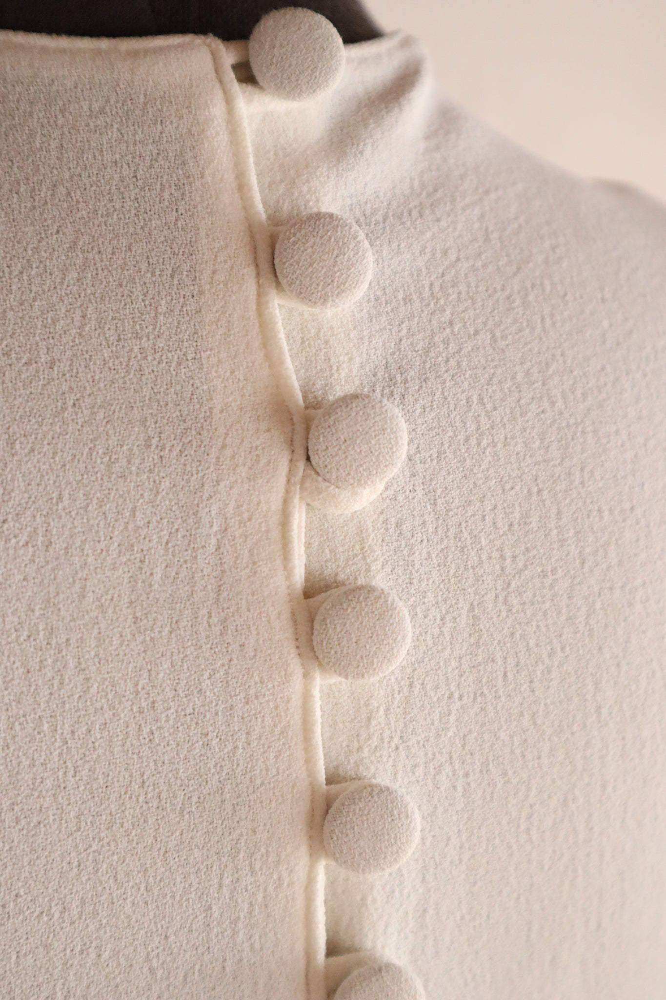 1930s French Crepe Wedding Dress