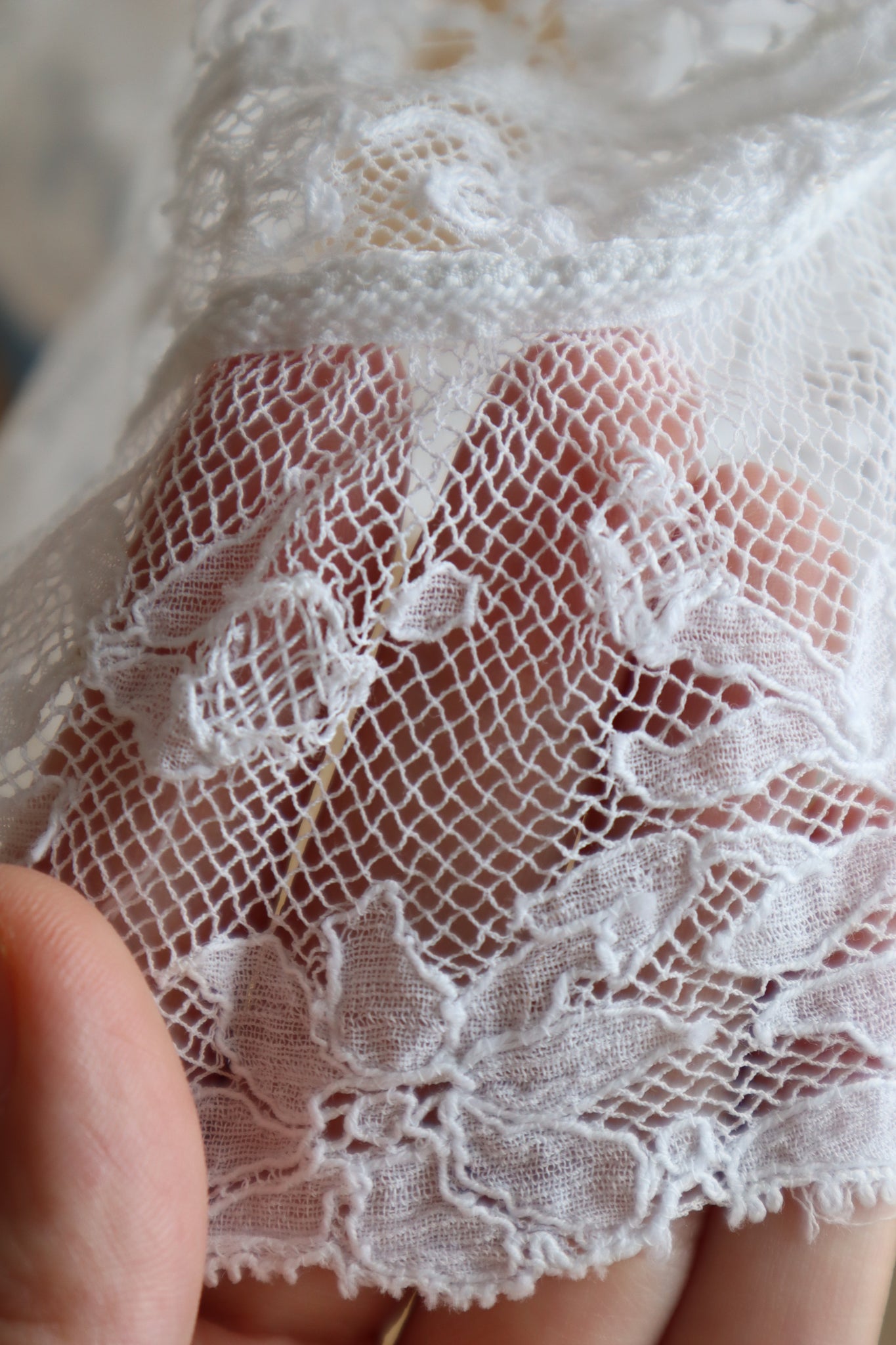 1900s Hand Made Lace Lovely Skirt