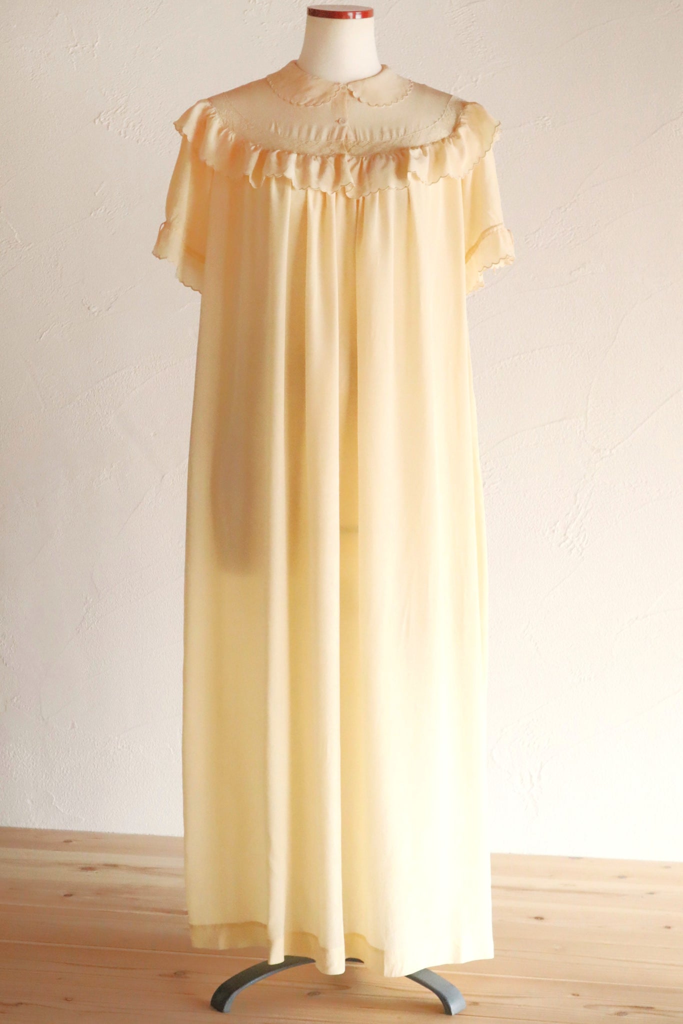 1930s Cream Silk Dress