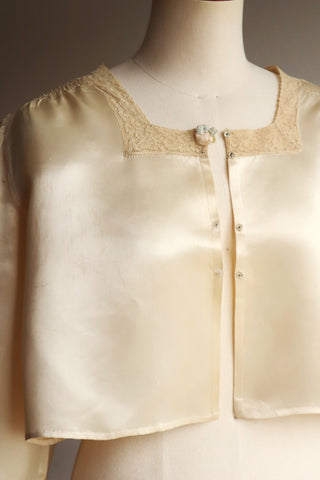 1920s~1930s Cream Silk Jacket