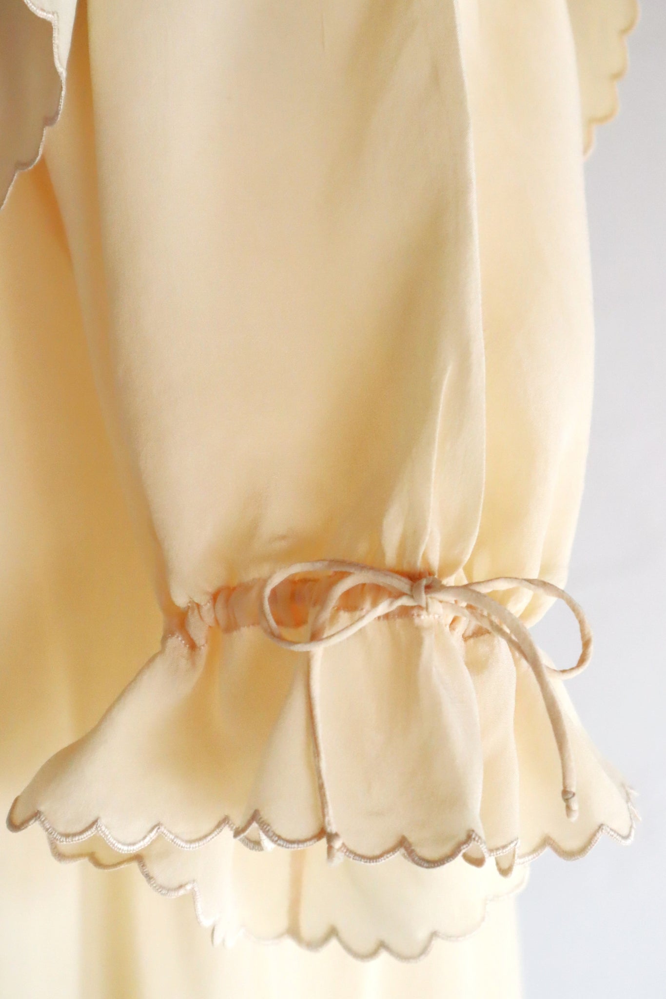 1930s Cream Silk Dress