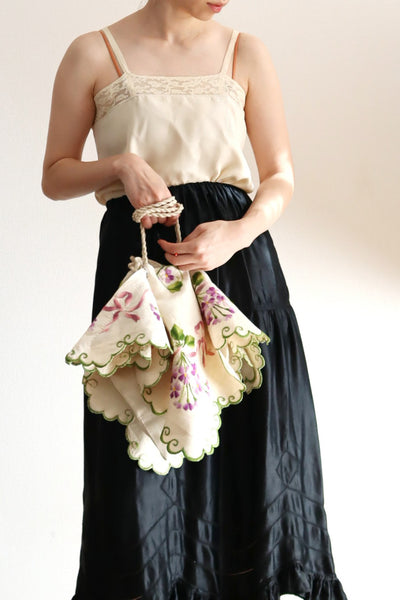 French Antique Violette Hand-Sewn Bag No.1