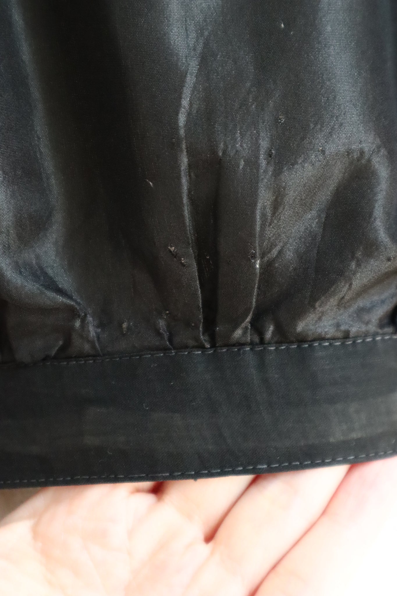 1900s–1910s Acorn Brand Black Silk Pigeon-Front Jacket