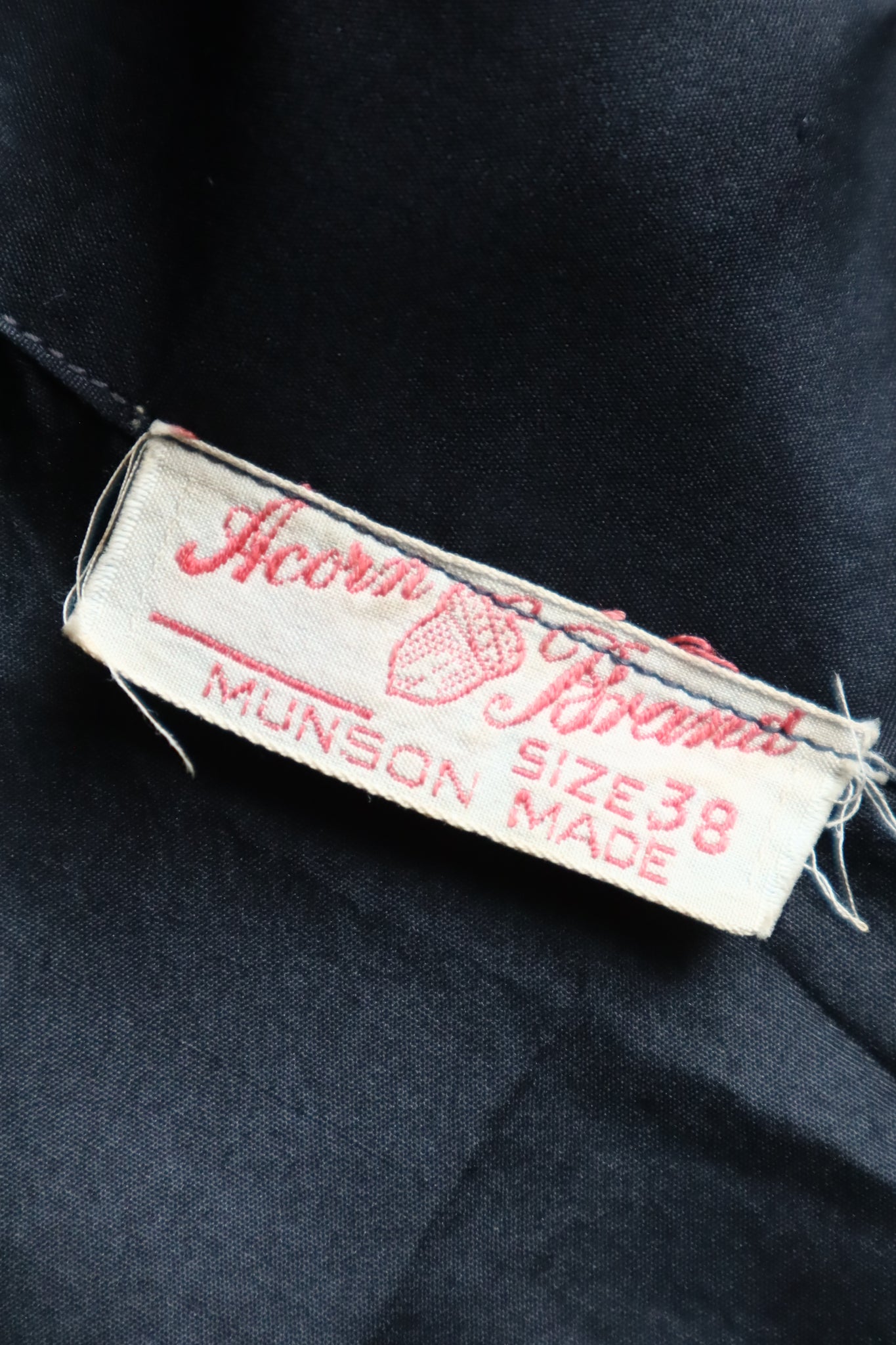 1900s–1910s Acorn Brand Black Silk Pigeon-Front Jacket