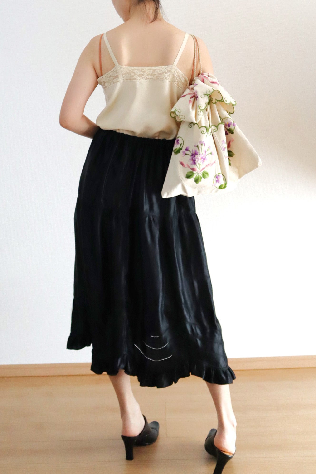 French Antique Violette Hand-Sewn Bag No.2