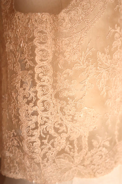 1930s Rose Spray Lace Vest