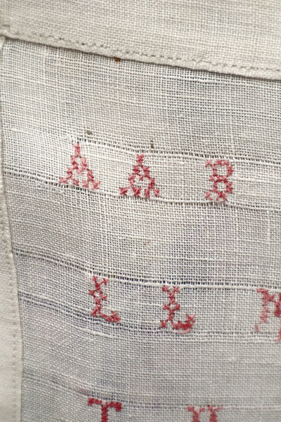 French Cross Stitch Sampler Dated 1882