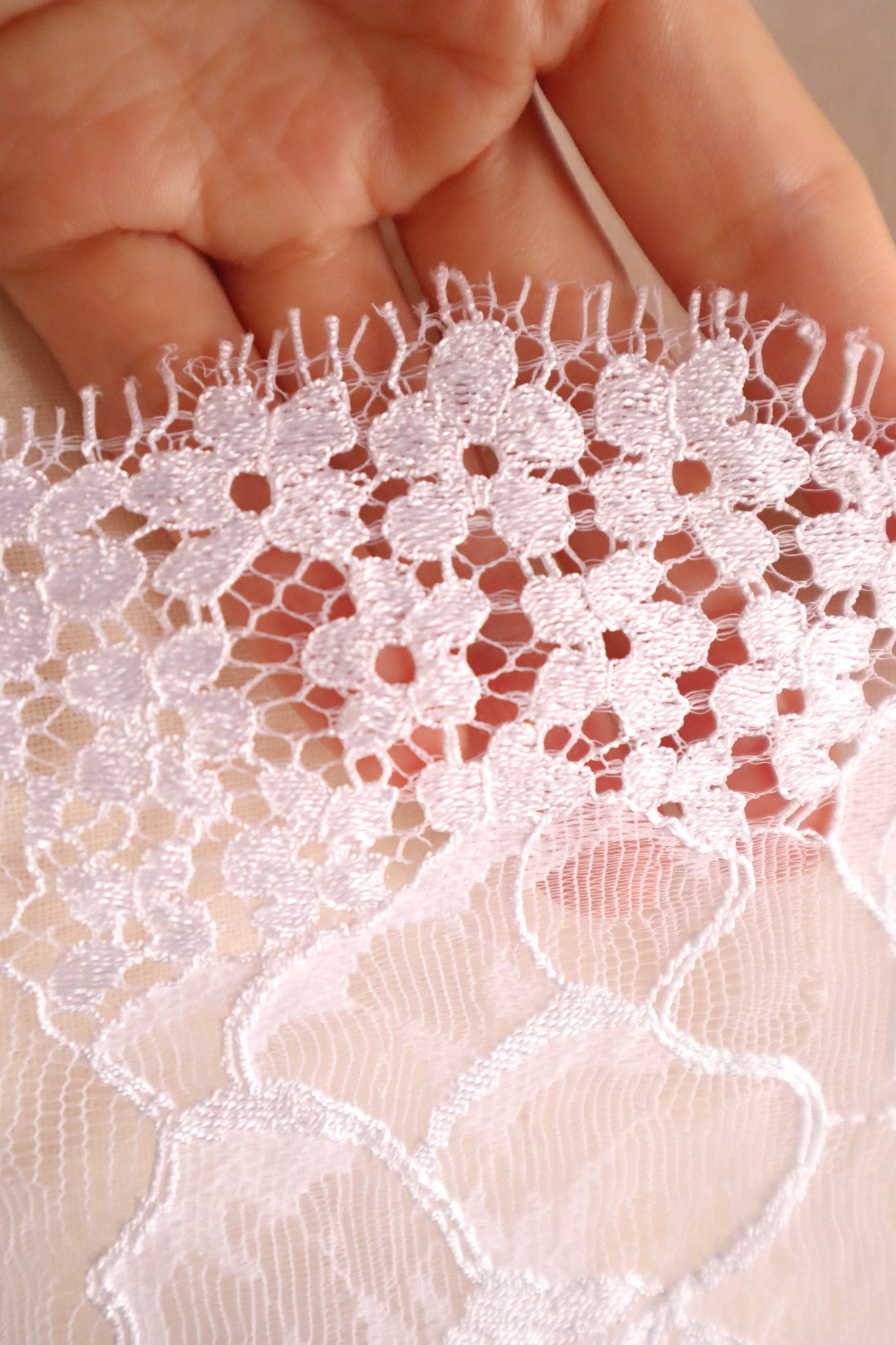 80s White Sheer Lace Camisole