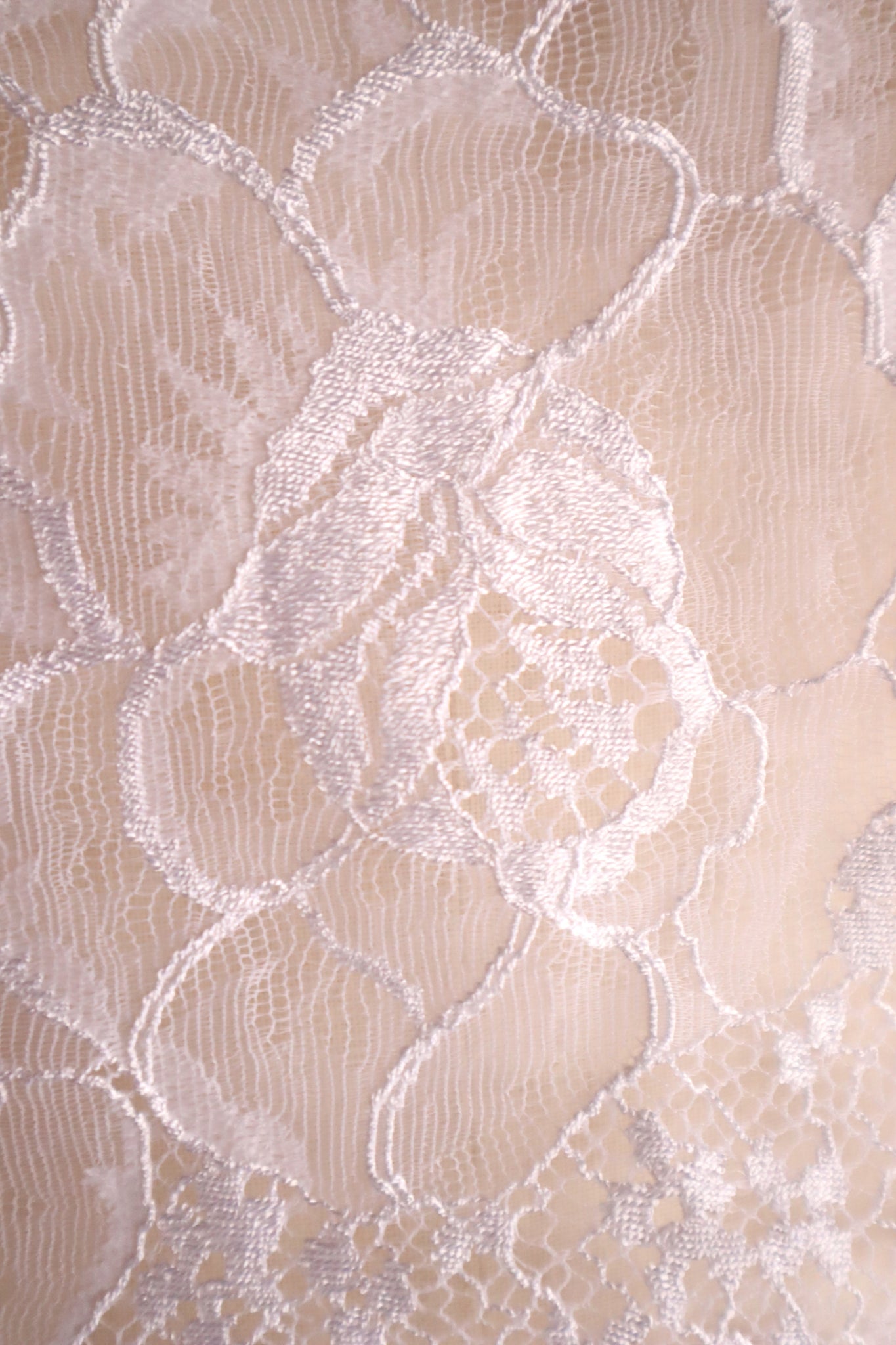80s White Sheer Lace Camisole