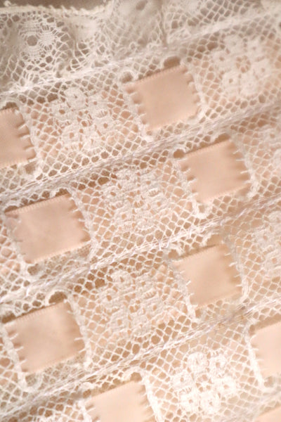Artisan-Made Antique French Lace Corset Cover (Reproduction)