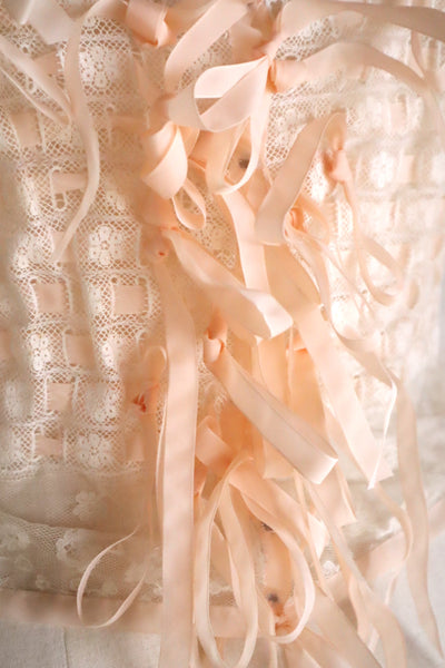 Artisan-Made Antique French Lace Corset Cover (Reproduction)