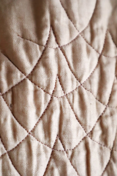 1870s–1880s Victorian Quilted Cotton Petticoat