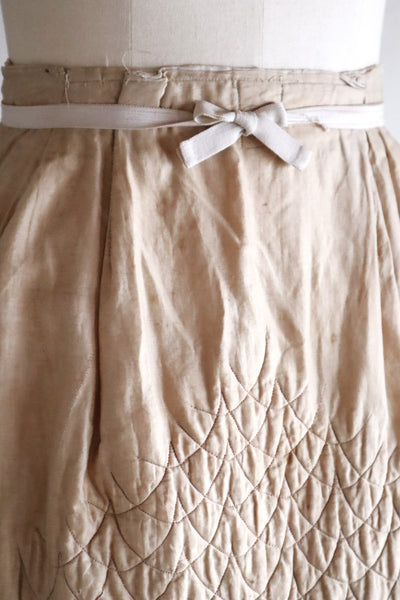 1870s–1880s Victorian Quilted Cotton Petticoat