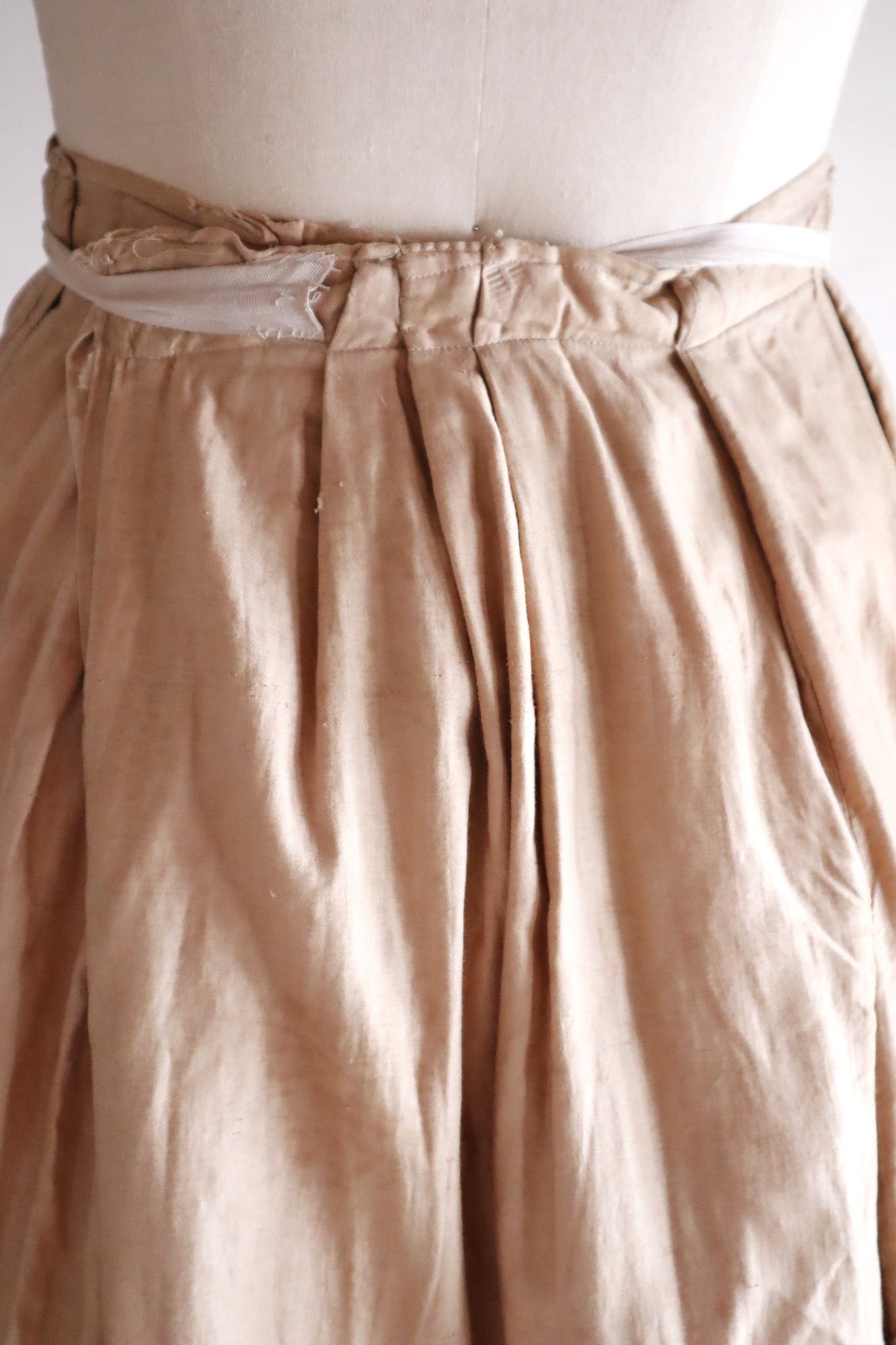 1870s–1880s Victorian Quilted Cotton Petticoat