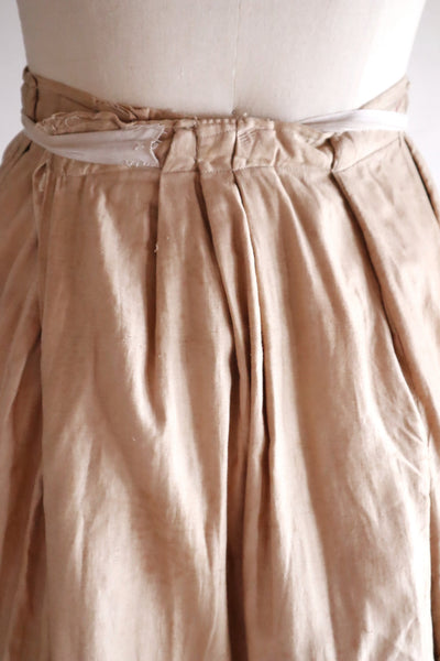 1870s–1880s Victorian Quilted Cotton Petticoat