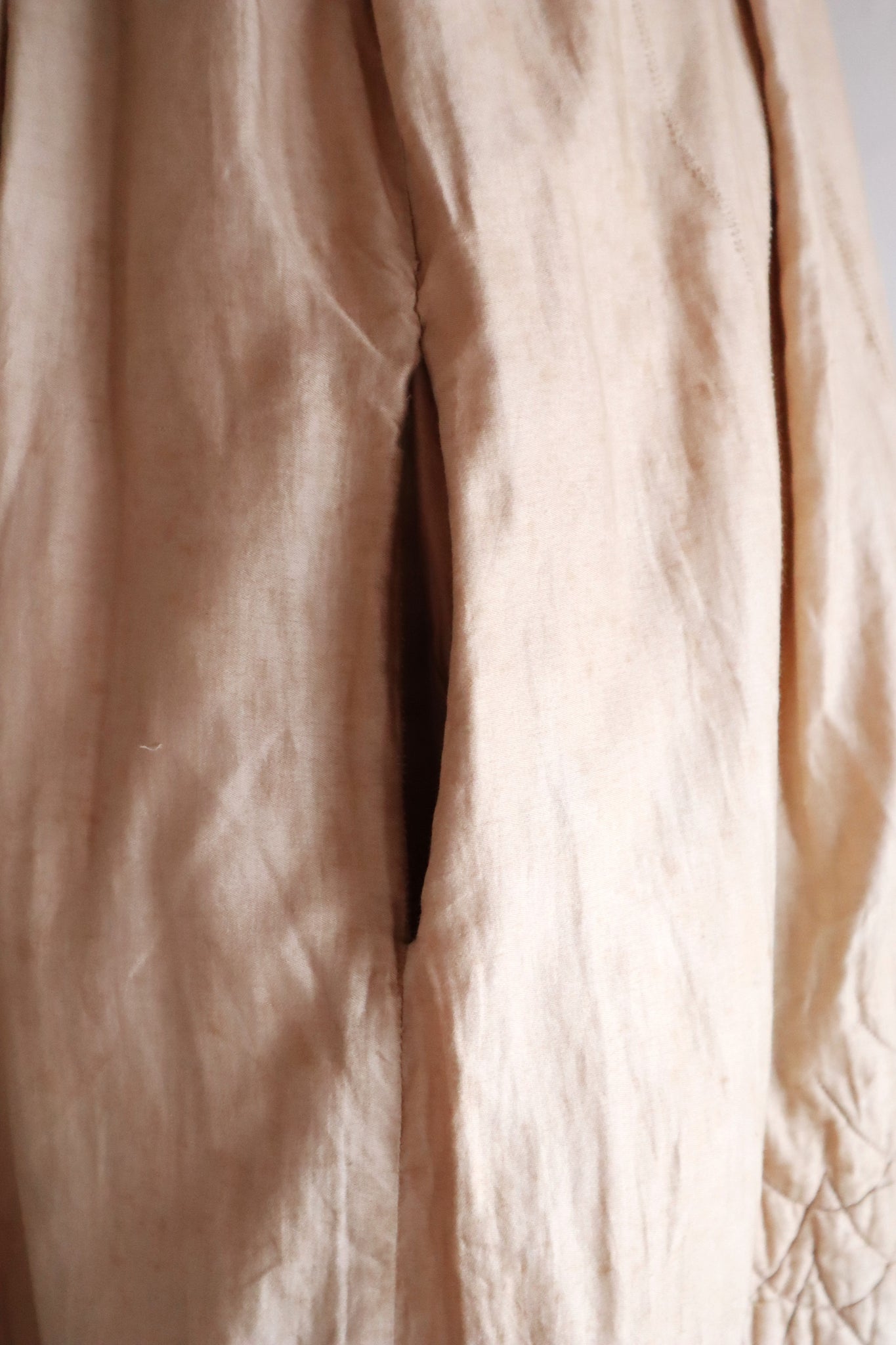 1870s–1880s Victorian Quilted Cotton Petticoat
