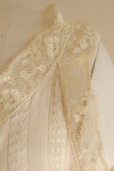 1940s Silk Cotton Slip Dress